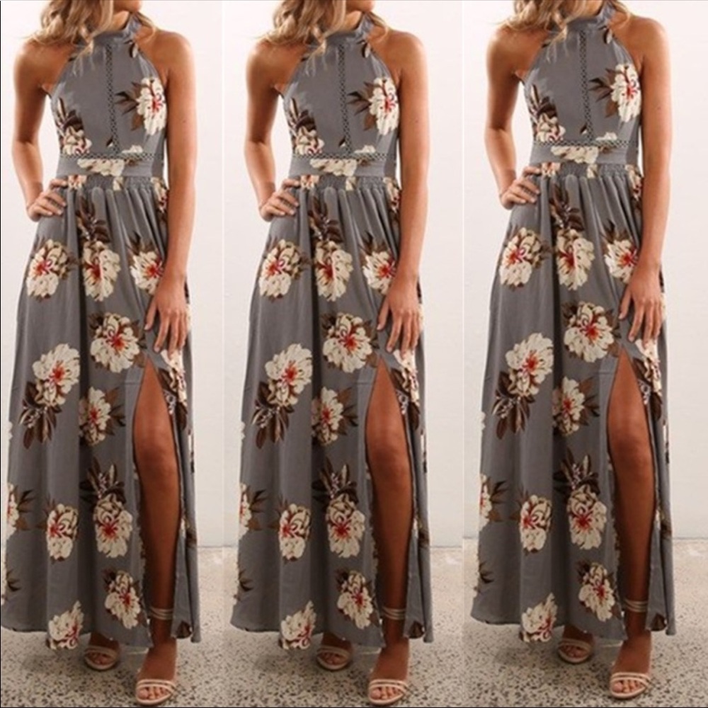 *MOVING SALE* Floral Backless Maxi